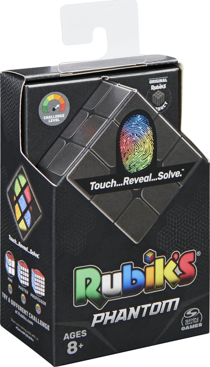 Rubiks Cube Phantom - 3x3-kubus met geavanceerde technologie - moeilijke 3D-puzzel - reisspel - stressverlagend fidget-speeltje